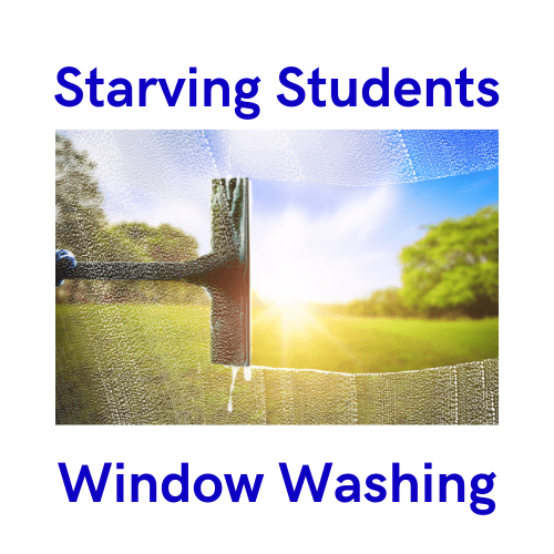 STARVING STUDENTS WINDOW WASHING